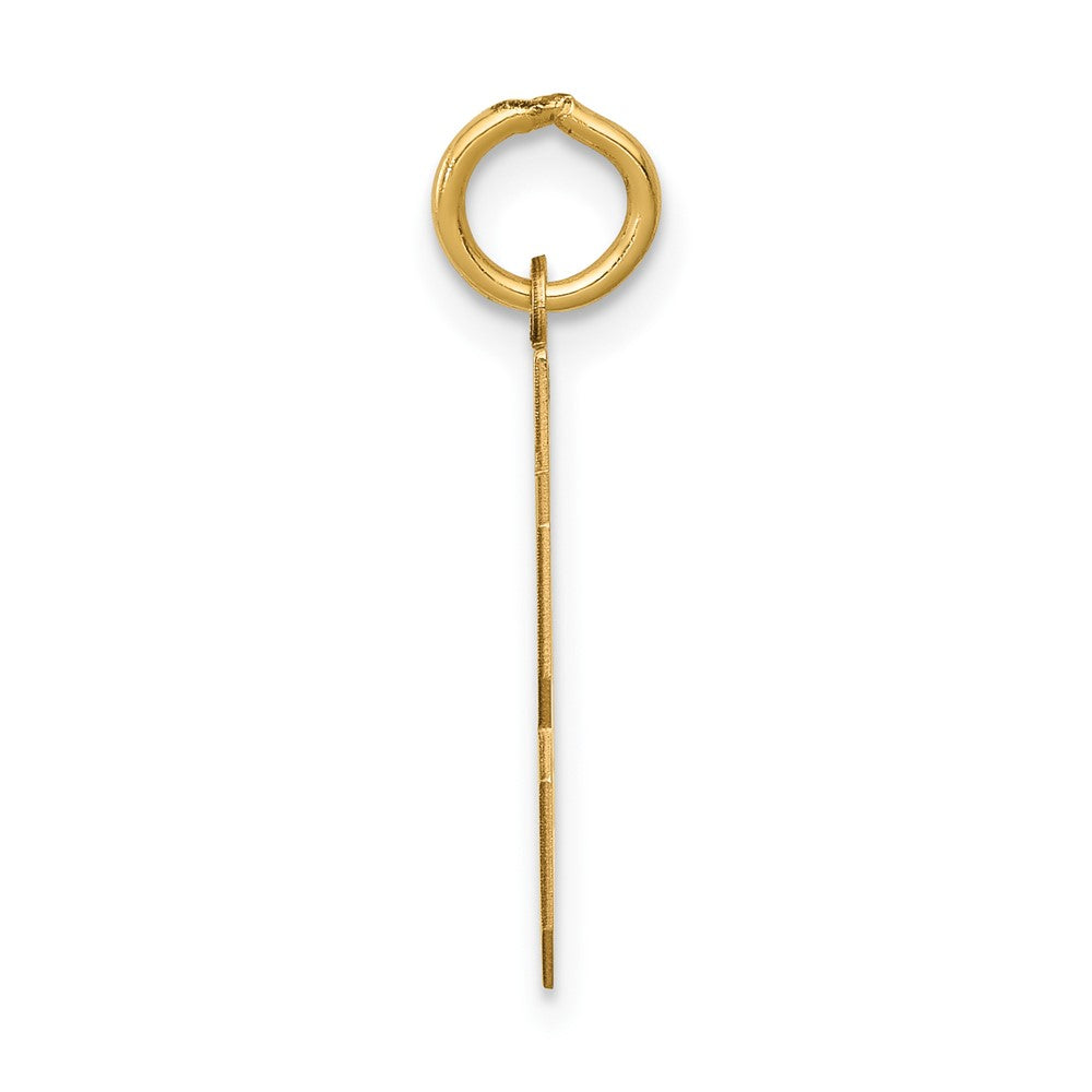 14k Small Polished Number 43 Charm