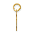 14k Medium Satin Number 5 Charm