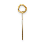 14k Small Satin Number 27 Charm
