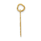 14k Small Satin Number 40 Charm