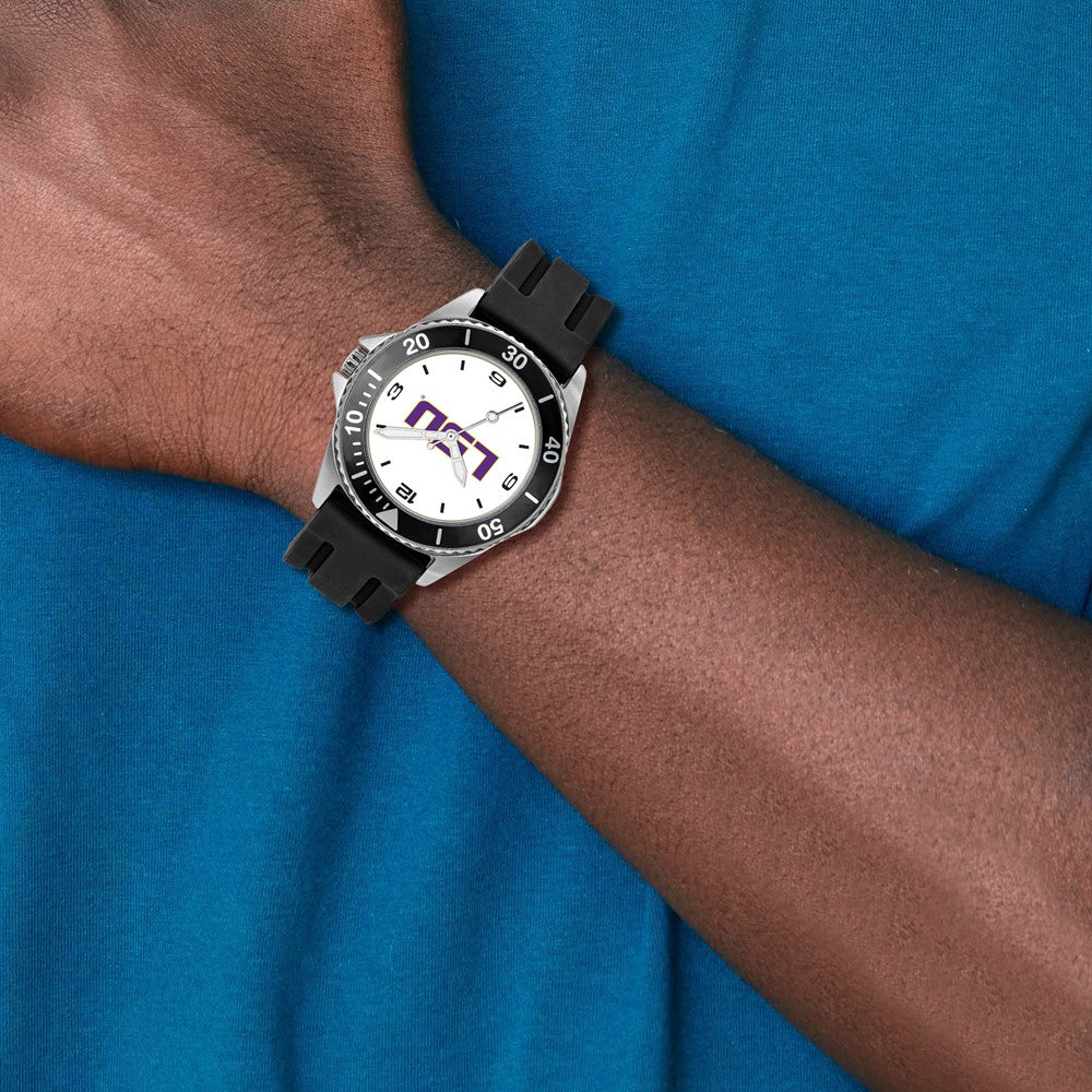 LogoArt Louisiana State University Collegiate Gents Silicone Strap Quartz Watch
