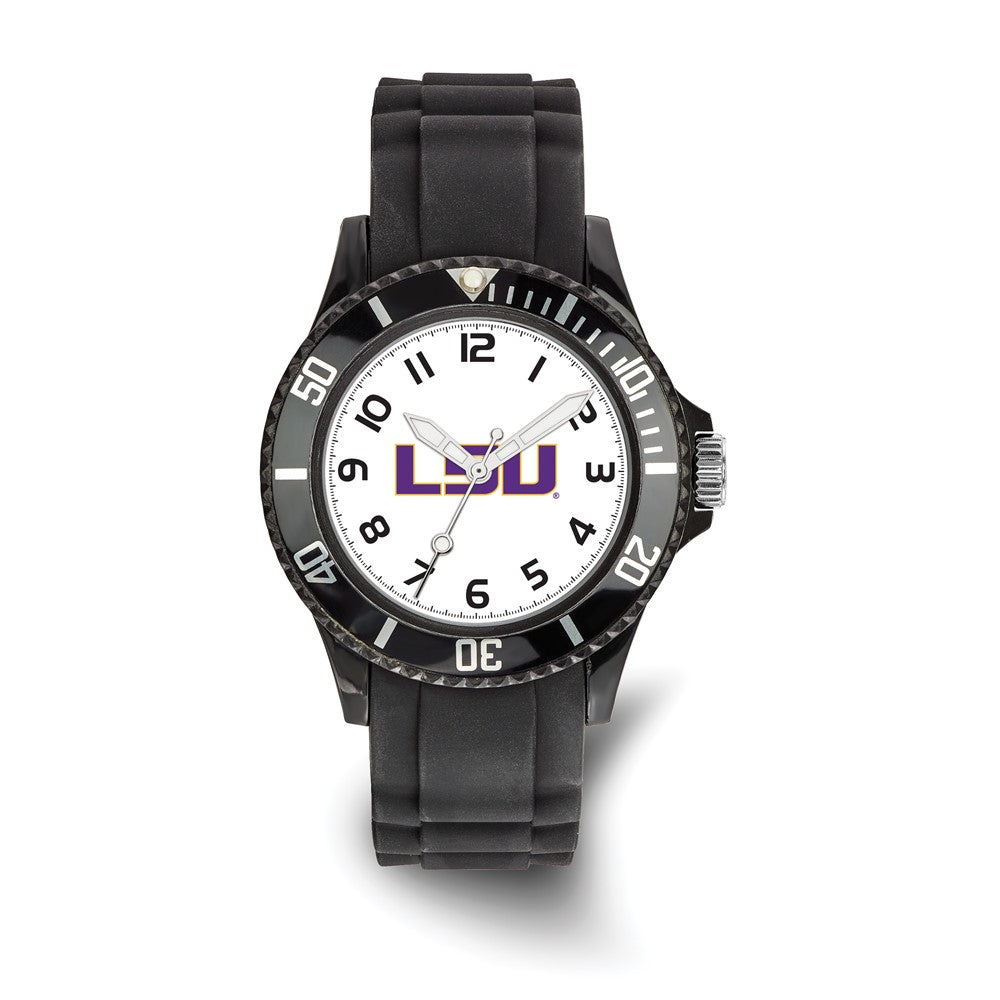 LogoArt Louisiana State University Scholastic Silicone Strap Quartz Watch