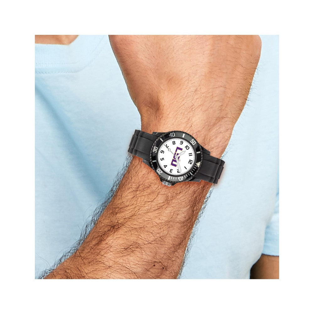 LogoArt Louisiana State University Scholastic Silicone Strap Quartz Watch