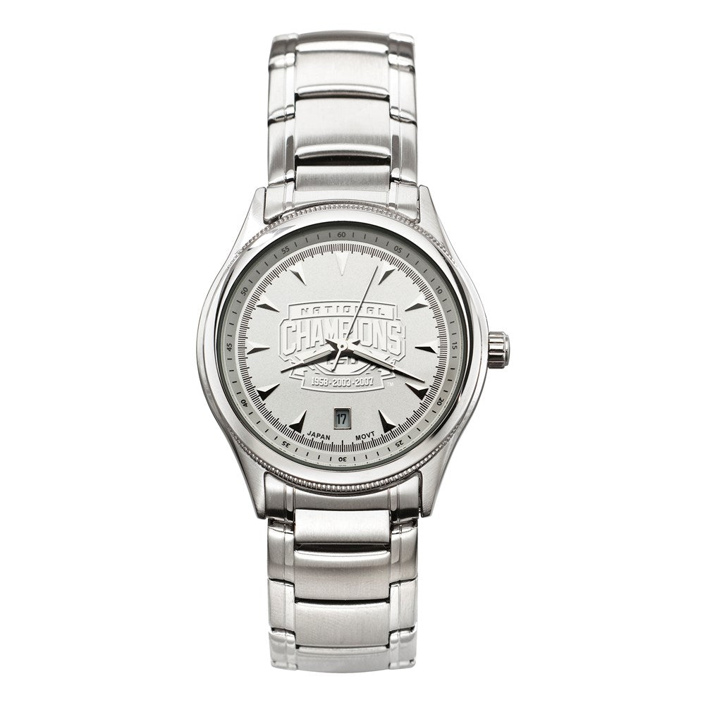 LOUISIANA STATE UNIV 3X CHAMPIONS CLASSIC MEN'S WATCH W/BRAC