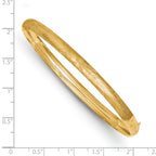 14k 3/16 Oversized Laser-Cut 5.00mm Hinged Oval Bangle Bracelet