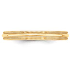 14k Yellow Gold 3mm Milgrain Half Round Wedding Band
