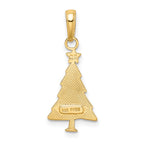 14k Polished Christmas Tree Pendant