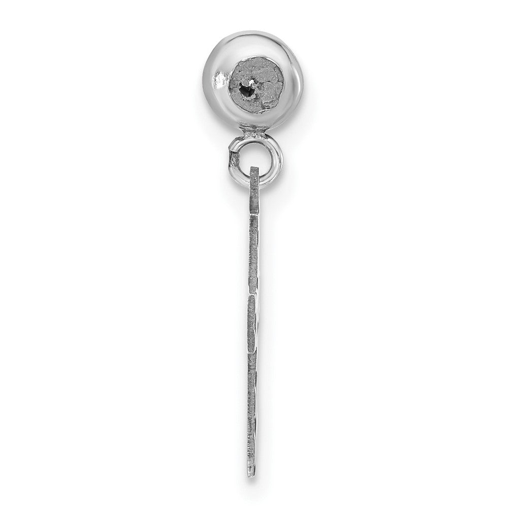 Sterling Silver Rhodium-plated MeMi Cross Charm