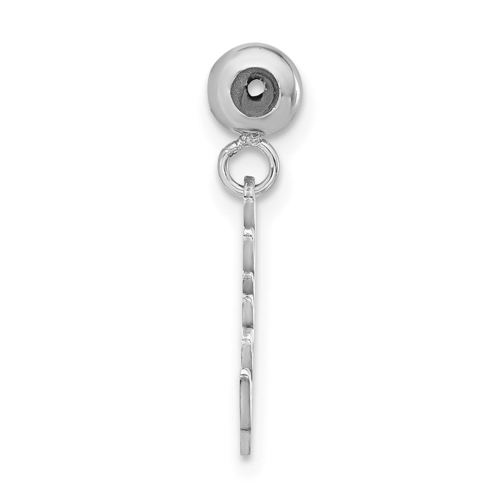 Sterling Silver Rhodium-plated MeMi Love Charm
