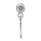Sterling Silver Rhodium-plated MeMi Dog Charm