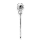 Sterling Silver Rhodium-plated MeMi Key Charm
