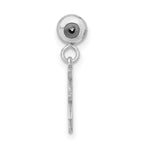 Sterling Silver Rhodium-plated MeMi Good Luck Charm