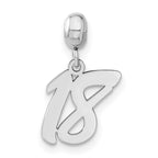 Sterling Silver Rhodium-plated MeMi 18 Charm