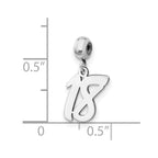 Sterling Silver Rhodium-plated MeMi 18 Charm