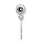 Sterling Silver Rhodium-plated MeMi Heart Charm