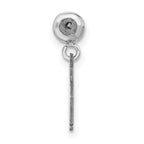 Sterling Silver Rhodium-plated MeMi Lips Charm