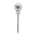 Sterling Silver Rhodium-plated MeMi Football Helmet Charm
