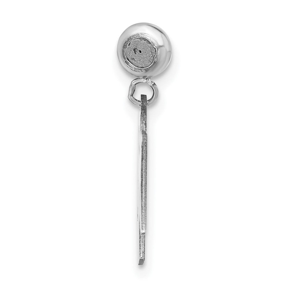 Sterling Silver Rhodium-plated MeMi Angel Charm