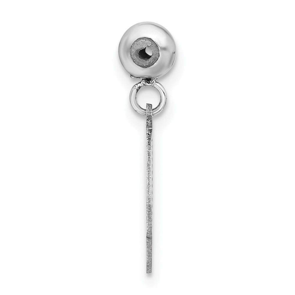 Sterling Silver Rhodium-plated MeMi Butterfly Wings Charm