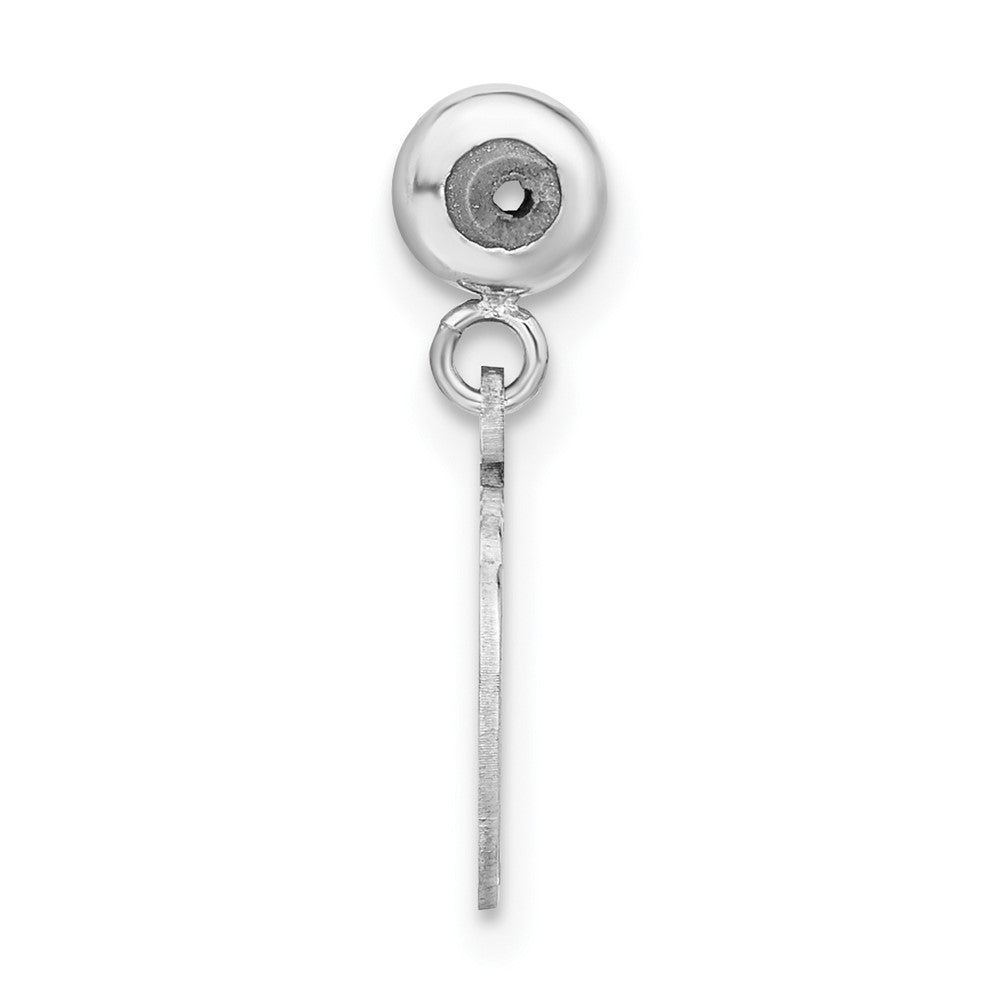 Sterling Silver Rhodium-plated MeMi Pumpkin Charm