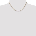 14K 2.25mm Diamond-cut Milano Rope with Lobster Clasp Chain