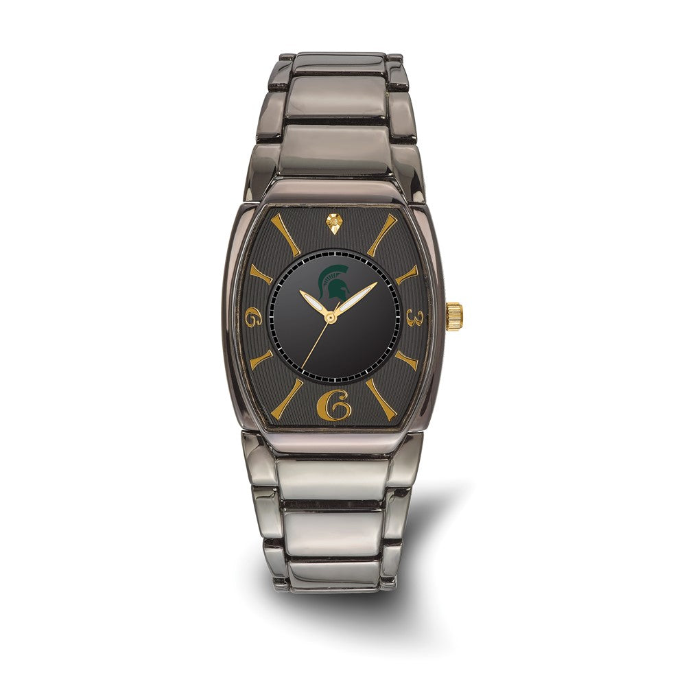 LogoArt Michigan State University Executive Black-plated Quartz Watch