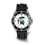 LogoArt Michigan State University Collegiate Gents Silicone Strap Quartz Watch