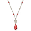 NORTH CAROLINA STATE CRYSTAL LOGO NECKLACE