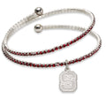 NORTH CAROLINA STATE UNIV AMPED LOGO CRYSTAL BRACELET