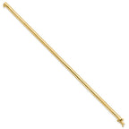 14k Polished 4mm 7 inch Domed Omega Bracelet