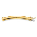 14k 6mm Standard Weight Domed Omega 2 inch Extender for Necklace