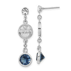 NHL Edmonton Oilers Crystal Dangle Earrings