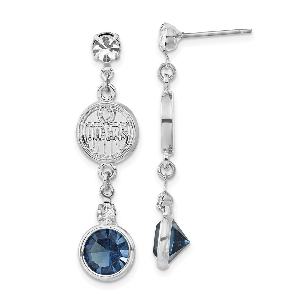 NHL Edmonton Oilers Crystal Dangle Earrings