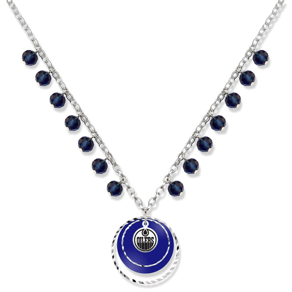 EDMONTON OILERS LEAFS GAME DAY NECKLACE
