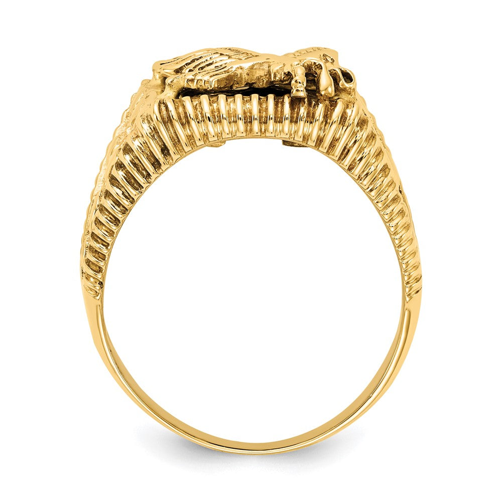 IB Goodman 14k Onyx Eagle Mens Ring