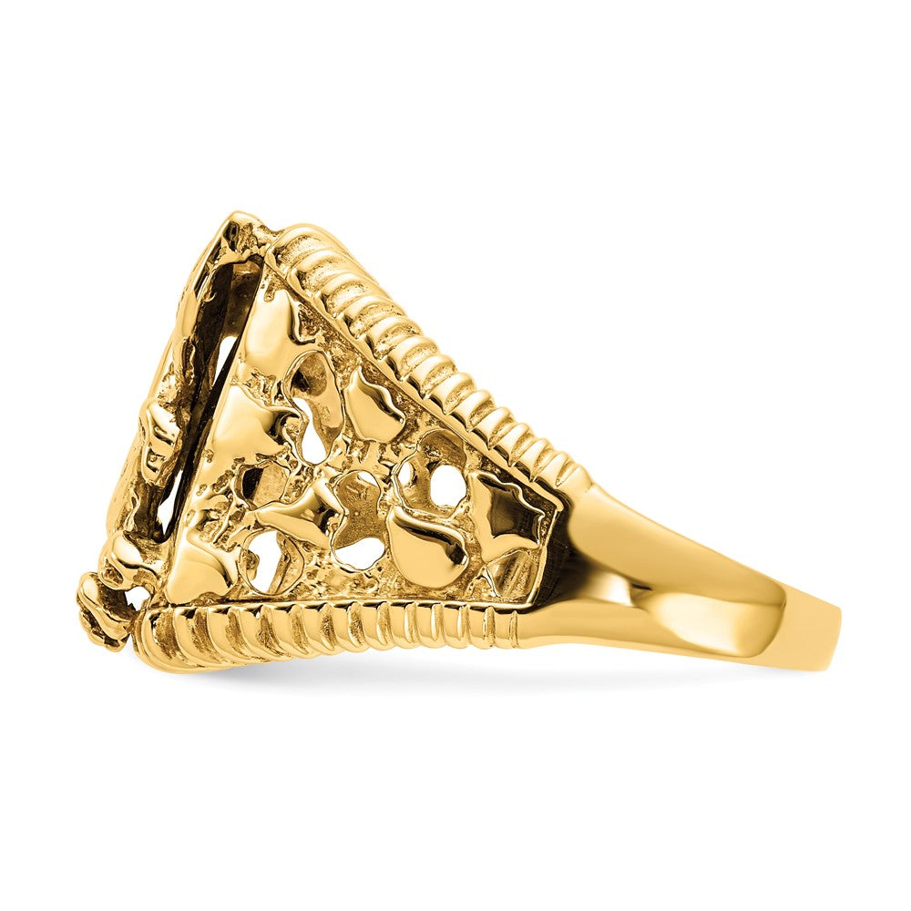 IB Goodman 14k Onyx Eagle Mens Ring