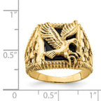 IB Goodman 14k Onyx Eagle Mens Ring