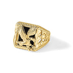 IB Goodman 14k Onyx Eagle Mens Ring