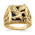 IB Goodman 14k Onyx Eagle Mens Ring
