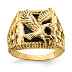 IB Goodman 14k Onyx Eagle Mens Ring