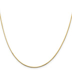 14K 1mm Octagonal Snake with Lobster Clasp Chain