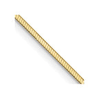 14K 1mm Octagonal Snake with Lobster Clasp Chain