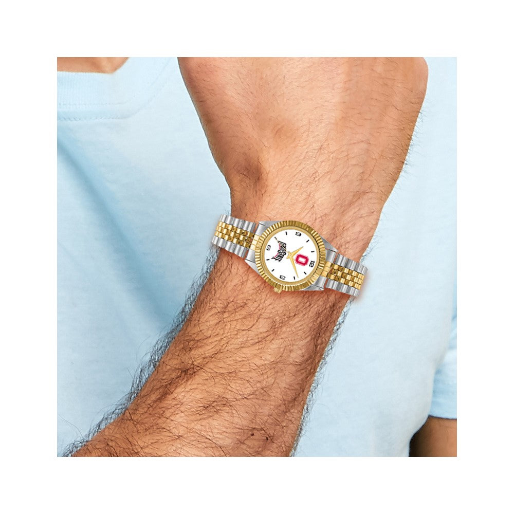 LogoArt Ohio State University Pro Two-tone Gents Quartz Watch