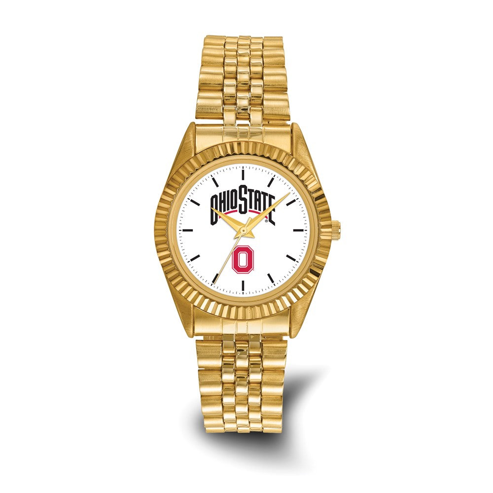 LogoArt Ohio State University Pro Gold-tone Gents Quartz Watch