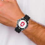 LogoArt Ohio State University Collegiate Gents Silicone Strap Quartz Watch