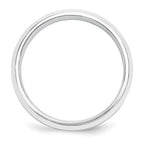 Platinum 5mm Polished Beveled Edge Wedding Band