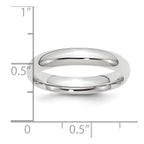 Platinum 4mm Comfort-Fit Wedding Band