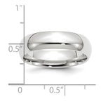 Platinum 6mm Comfort-Fit Wedding Band