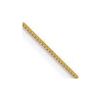14K .5mm Box with Spring Ring Clasp Chain