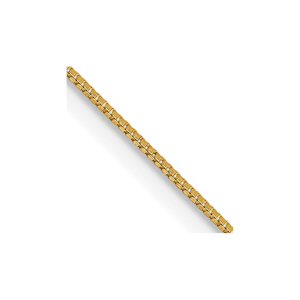 14K .5mm Box with Spring Ring Clasp Chain